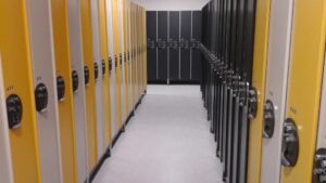 Vestiaire métallique à code
