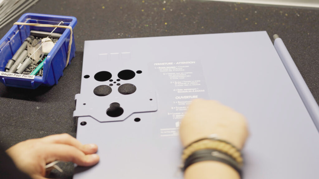Installation casier à code sécurisé